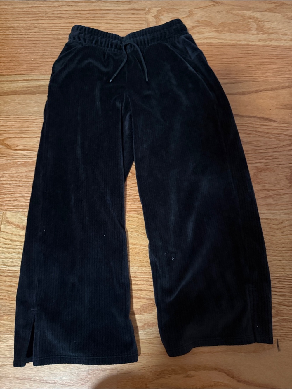 all in motion Black Corduroy Wide-Leg Jogger Pants